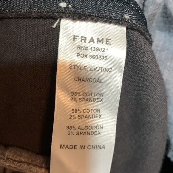 FRAME Wide Leg Brown Cotton Velour Overalls, S - Picture 8 of 8